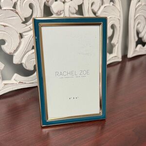 Photo Frame Rachel Zoe Blue and Gold 4” x 6”